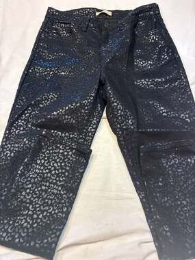 Levi's 721 High Rise Skinny Metallic Leopard Print Jeans W30